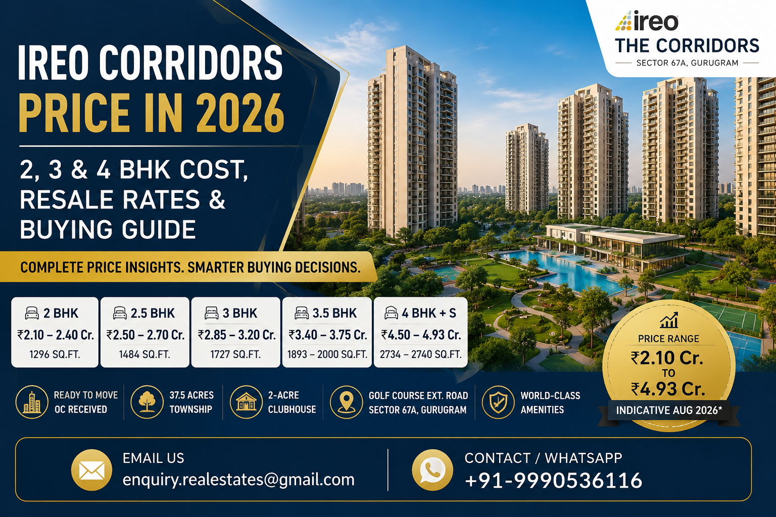 Ireo Corridors Price